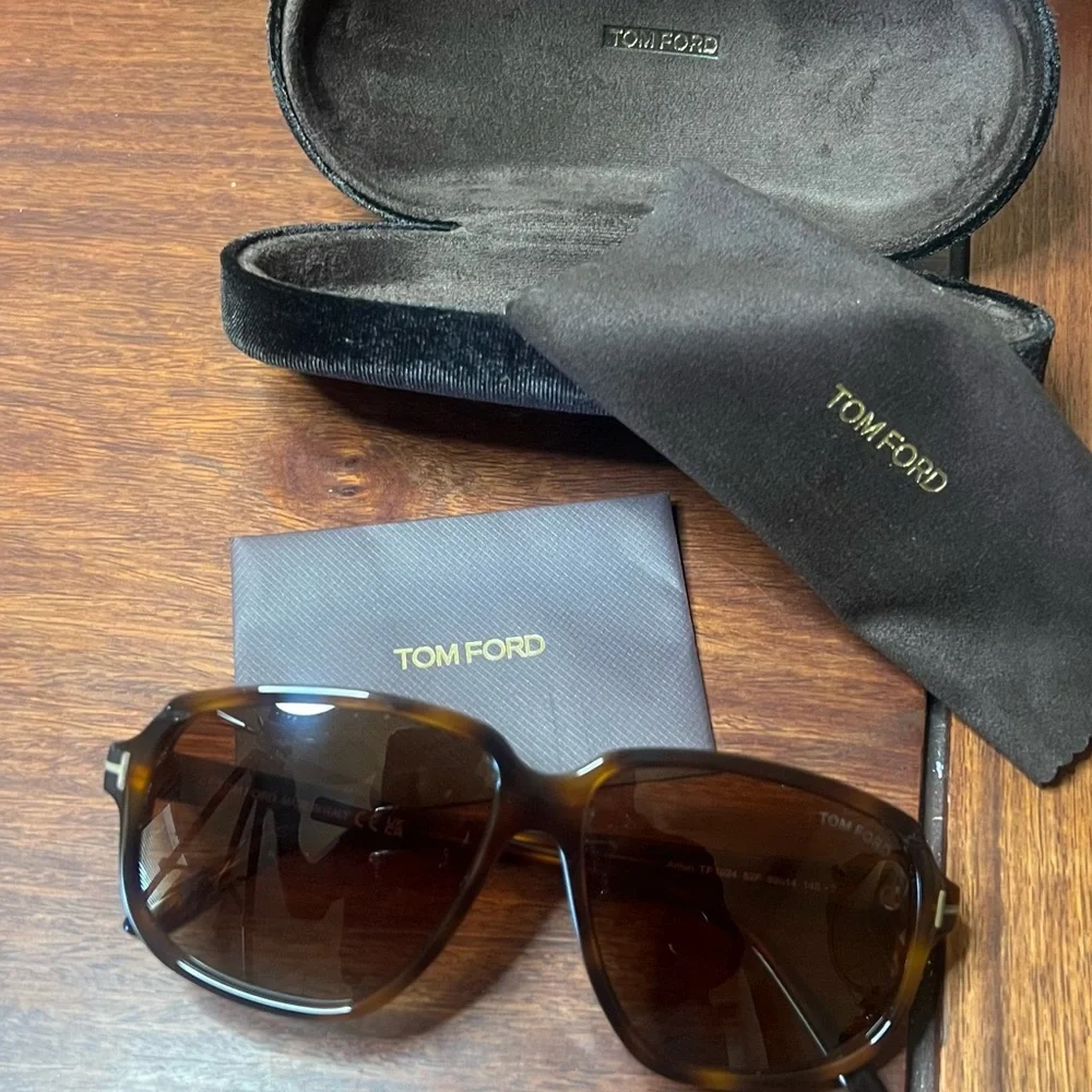 Tom Ford Anton Brown Sunglasses 1024 52F Tortoise / Havana - Brand New - Picture 5 of 10